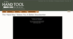 Desktop Screenshot of handtoolschool.net